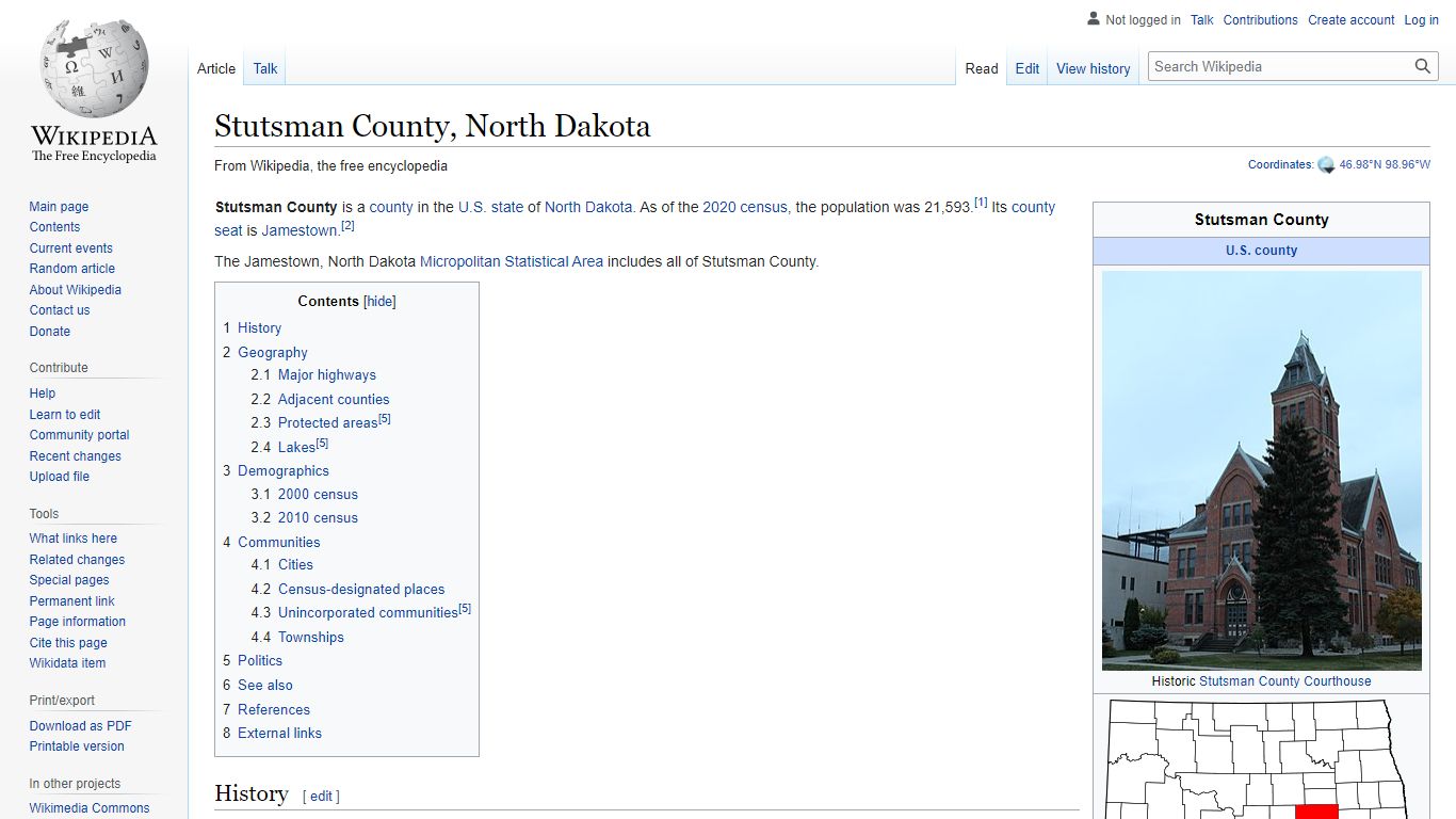 Stutsman County, North Dakota - Wikipedia